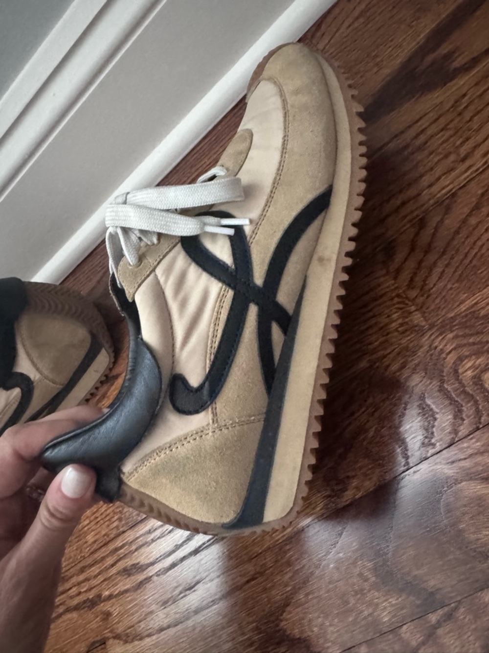 Loewe Beige, Tan & Black Runner Sneakers - Picture 6 of 7